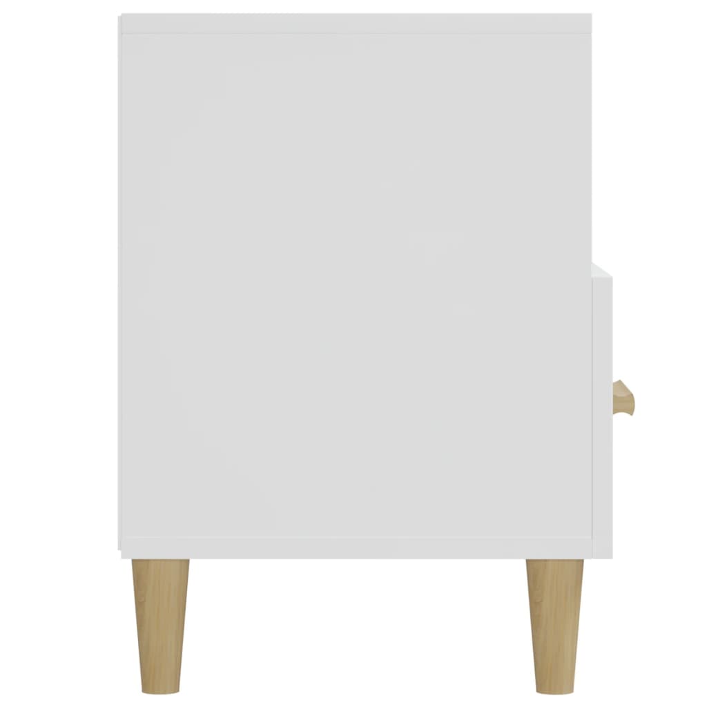 Meuble TV Blanc brillant 102x36x50 cm Bois d'ingénierie