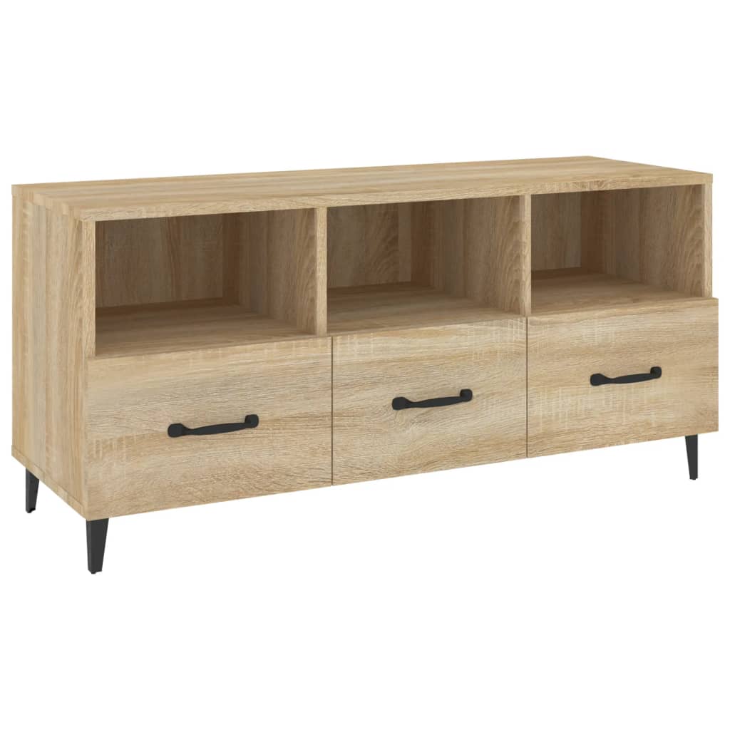 Meuble TV Chêne sonoma 102x35x50 cm Bois d'ingénierie