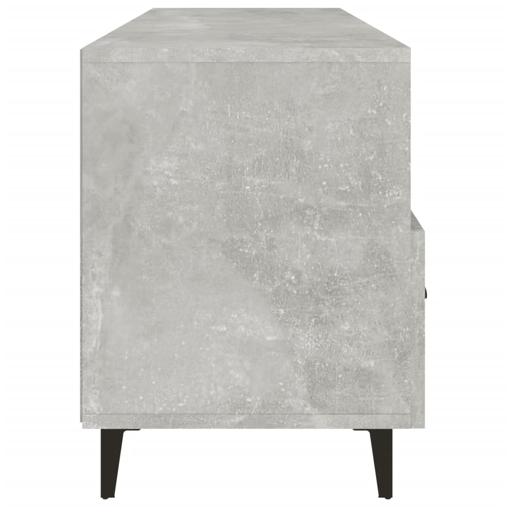 Meuble TV Gris béton 102x35x50 cm Bois d'ingénierie