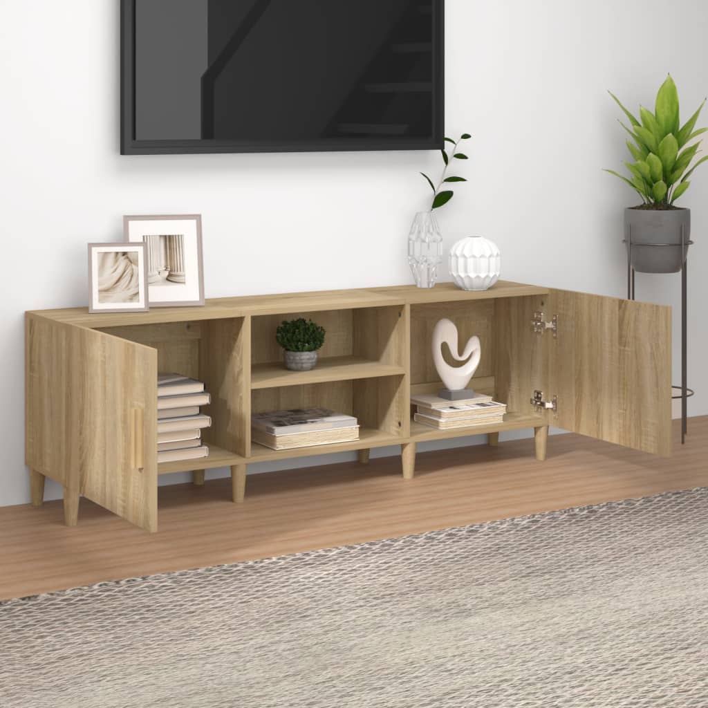 TV cabinet Sonoma oak 150x30x50 cm Engineered wood