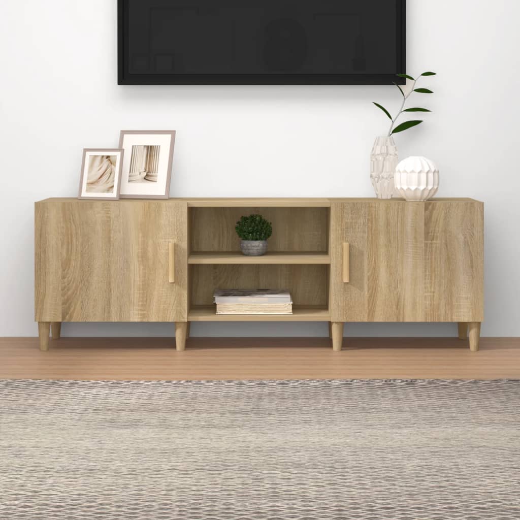 TV cabinet Sonoma oak 150x30x50 cm Engineered wood