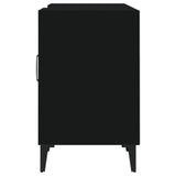 Black TV cabinet 150x30x50 cm engineered wood