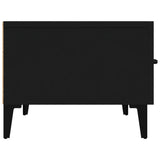 Black TV cabinet 150x34.5x30 cm Engineered wood