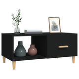 Table basse noir 89,5x50x40 cm bois d'ingénierie