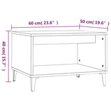 Table basse Blanc brillant 60x50x40 cm Bois d'ingénierie