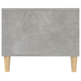 Table basse gris béton 102x50x40 cm bois d'ingénierie