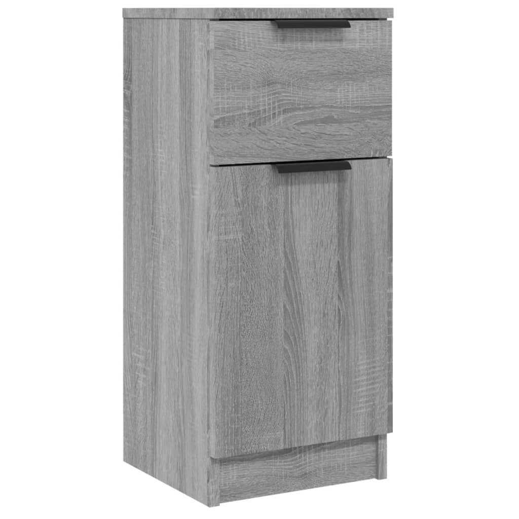 Sonoma graues Sideboard 30x30x70 cm Holzwerkstoff