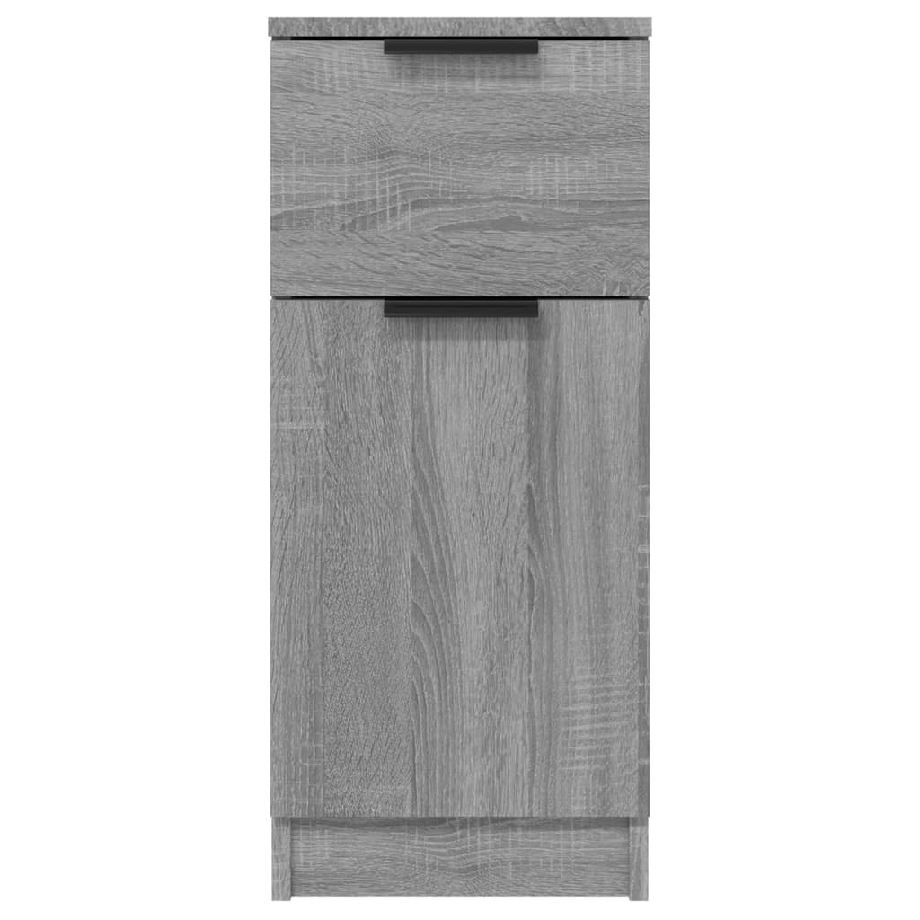 Sonoma graues Sideboard 30x30x70 cm Holzwerkstoff