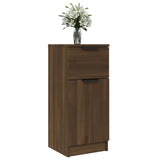 Buffets 2 pcs chêne marron 30x30x70 cm Bois d'ingénierie