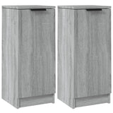 Buffets 2 pcs Sonoma gris 30x30x70 cm Bois d'ingénierie