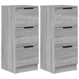 Sideboards 2 Stk. Sonomagrau 30x30x70 cm Holzwerkstoff