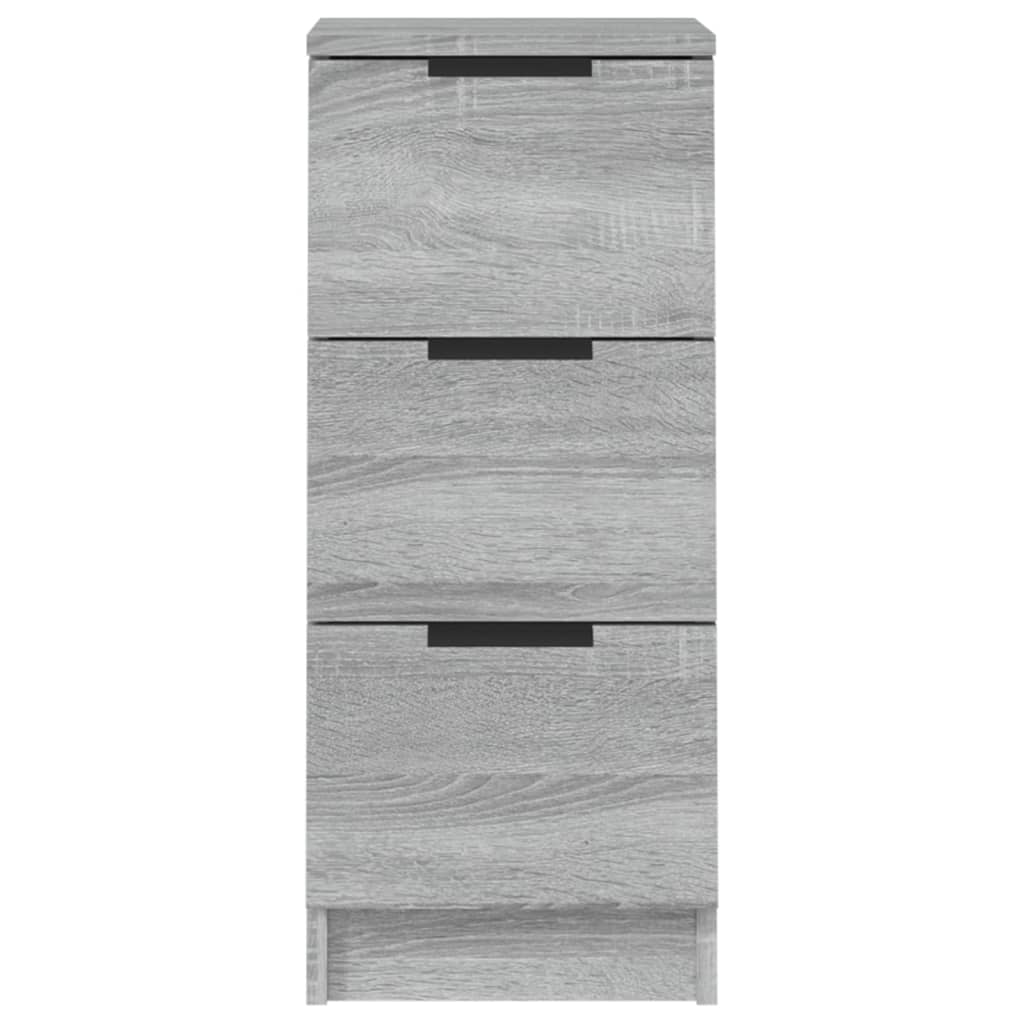 Sideboards 2 Stk. Sonomagrau 30x30x70 cm Holzwerkstoff