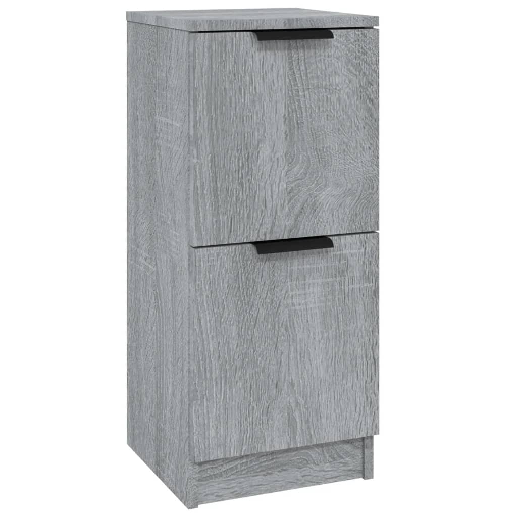 Sonoma graues Sideboard 30x30x70 cm Holzwerkstoff