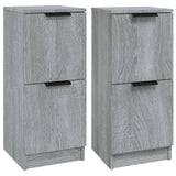 Buffets 2 pcs Sonoma gris 30x30x70 cm Bois d'ingénierie