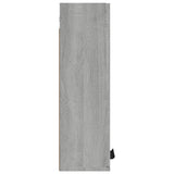 Armoire de salle de bain murale Sonoma gris 32x20x67 cm