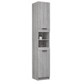 Armoire de bain Sonoma gris 32x34x188,5 cm Bois d'ingénierie