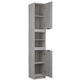 Armoire de bain Sonoma gris 32x34x188,5 cm Bois d'ingénierie