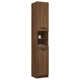 Armoire de bain Chêne marron 32x34x188,5 cm Bois d'ingénierie