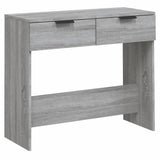 Table console Sonoma gris 90x36x75 cm Bois d'ingénierie