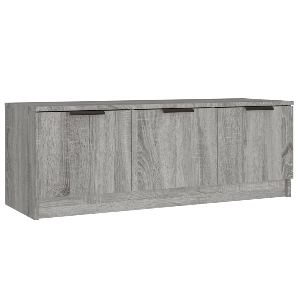 Meuble TV Sonoma gris 102x35x36,5 cm Bois d'ingénierie