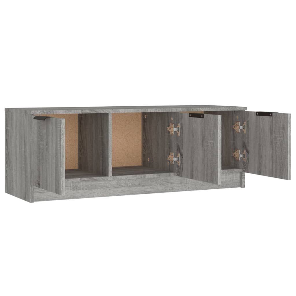 Meuble TV Sonoma gris 102x35x36,5 cm Bois d'ingénierie