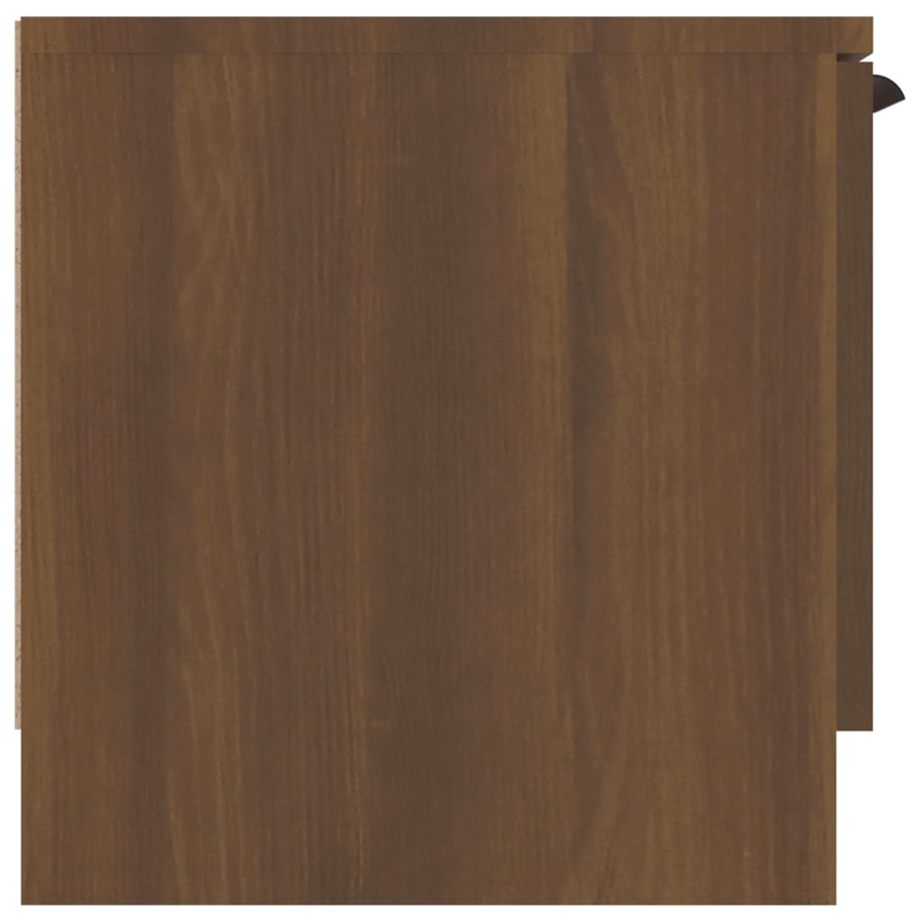 Meuble TV Chêne marron 102x35x36,5 cm Bois d'ingénierie