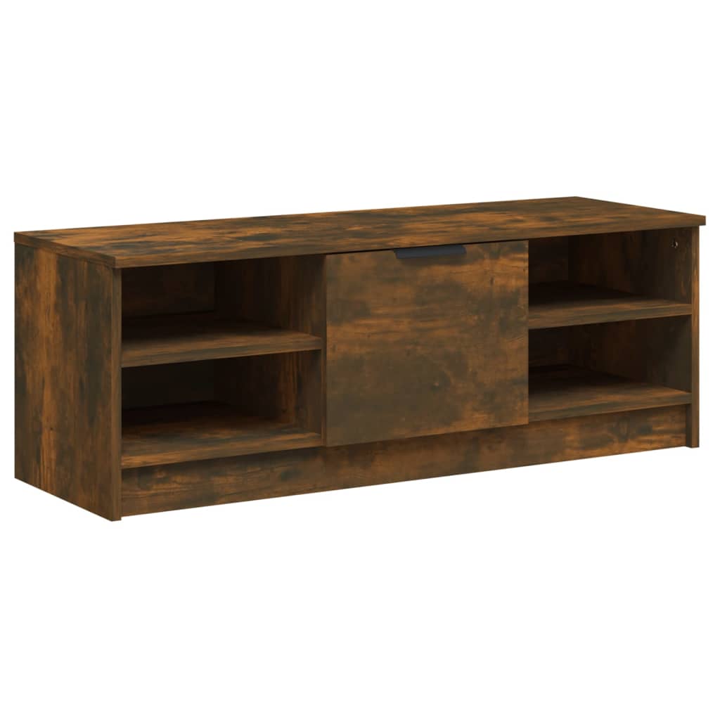 Meuble TV Chêne fumé 102x35,5x36,5 cm Bois d'ingénierie