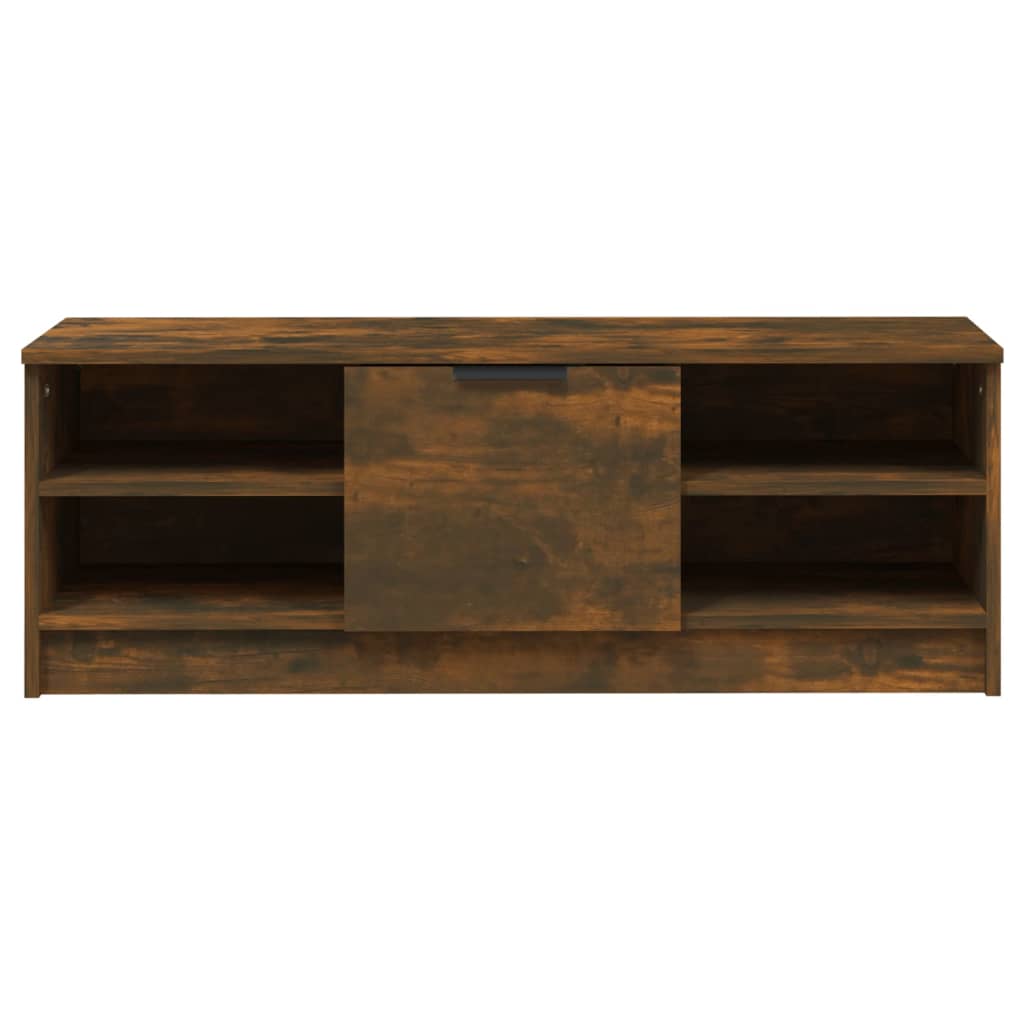 Meuble TV Chêne fumé 102x35,5x36,5 cm Bois d'ingénierie