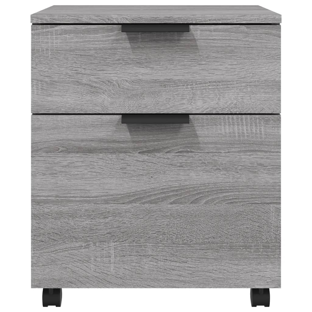 Classeur mobile avec roues Sonoma gris 45x38x54 cm Bois