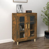 Smoked oak sideboard 69.5x34x90 cm engineered wood