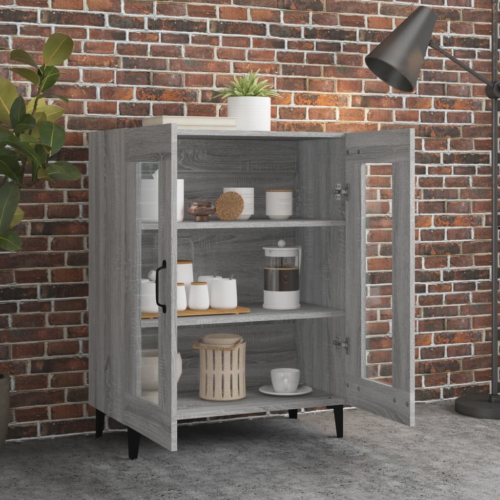 Buffet sonoma gris 69,5x34x90 cm bois d'ingénierie