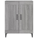 Sonoma graues Sideboard 69,5 x 34 x 90 cm, Holzwerkstoff