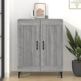 Sonoma graues Sideboard 69,5 x 34 x 90 cm, Holzwerkstoff