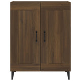 Buffet chêne marron 69,5x34x90 cm bois d'ingénierie