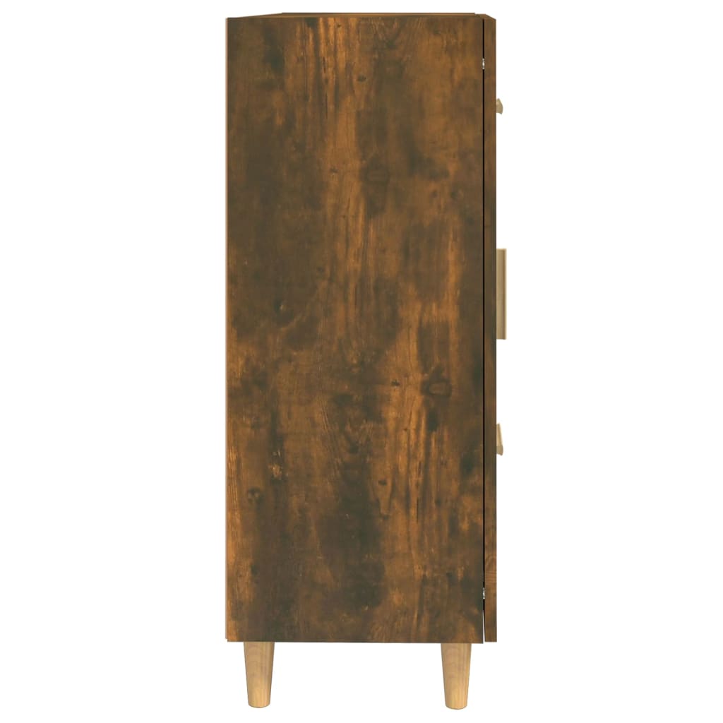 Buffet Chêne fumé 69,5x34x90 cm Bois d'ingénierie