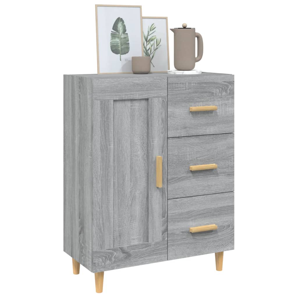 Buffet Sonoma gris 69,5x34x90 cm Bois d'ingénierie