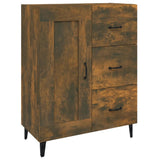 Buffet Chêne fumé 69,5x34x90 cm Bois d'ingénierie