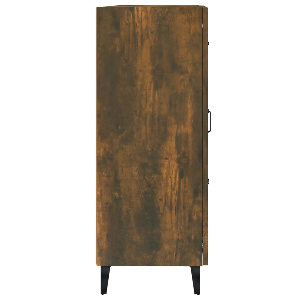 Buffet Chêne fumé 69,5x34x90 cm Bois d'ingénierie