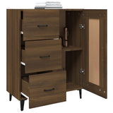 Buffet Chêne marron 69,5x34x90 cm Bois d'ingénierie