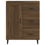 Buffet Chêne marron 69,5x34x90 cm Bois d'ingénierie