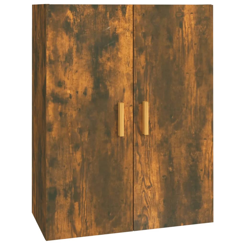 Hanging wall cabinet Smoked oak 69.5x34x90 cm