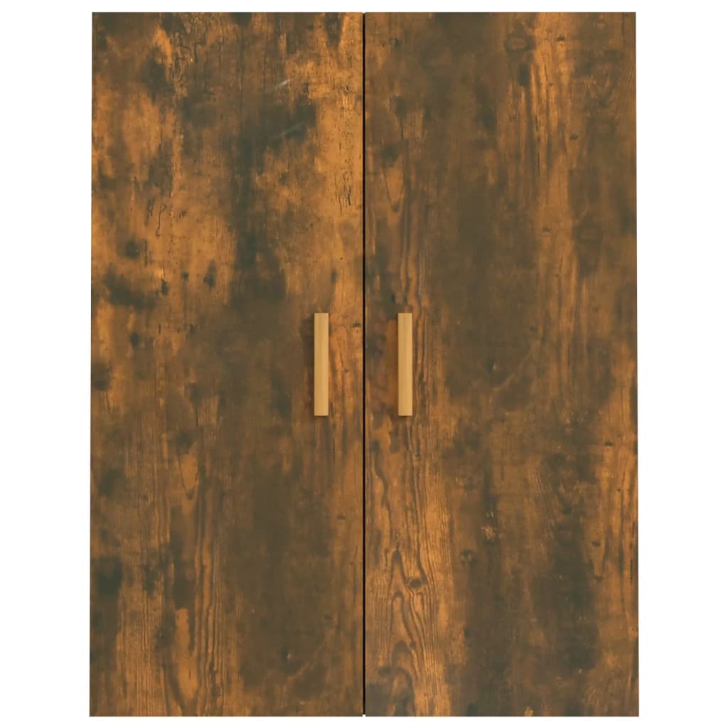 Armoire murale suspendue Chêne fumé 69,5x34x90 cm