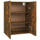 Hanging wall cabinet Smoked oak 69.5x34x90 cm