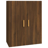 Hanging wall cabinet Brown oak 69.5x34x90 cm