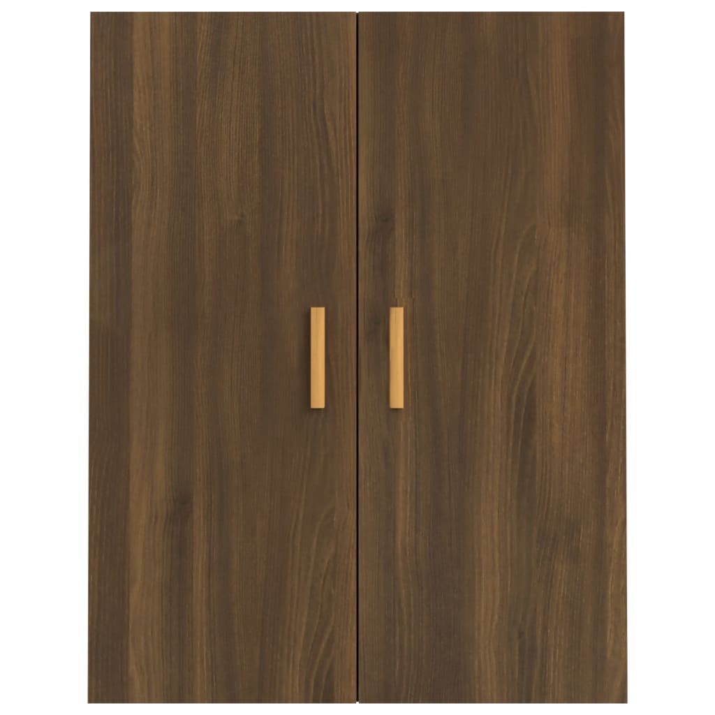 Hanging wall cabinet Brown oak 69.5x34x90 cm