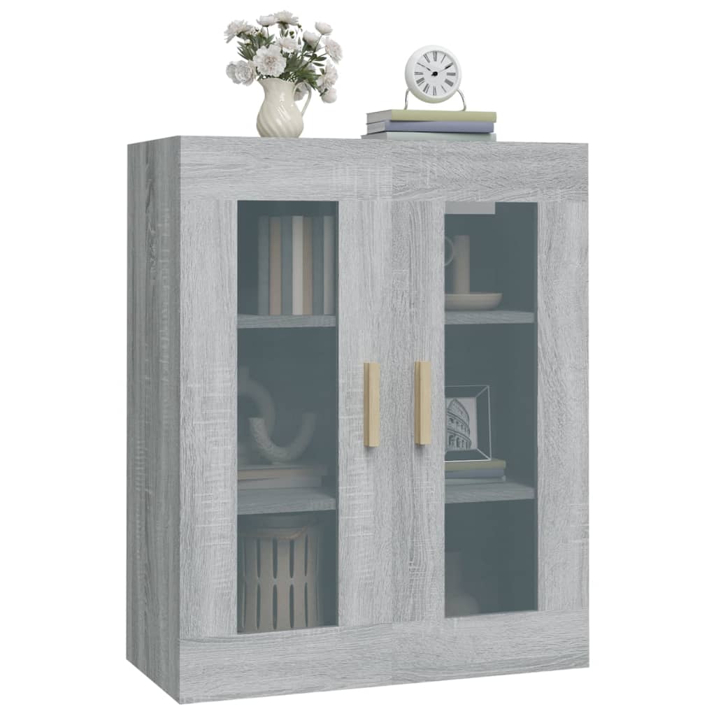 Armoire murale suspendue Sonoma gris 69,5x34x90 cm