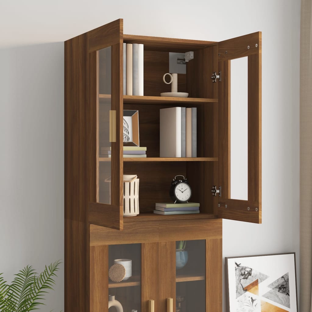 Armoire murale suspendue Chêne marron 69,5x34x90 cm