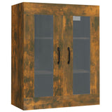 Armoire murale suspendue Chêne fumé 69,5x34x90 cm