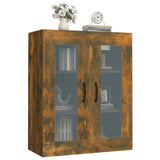 Armoire murale suspendue Chêne fumé 69,5x34x90 cm