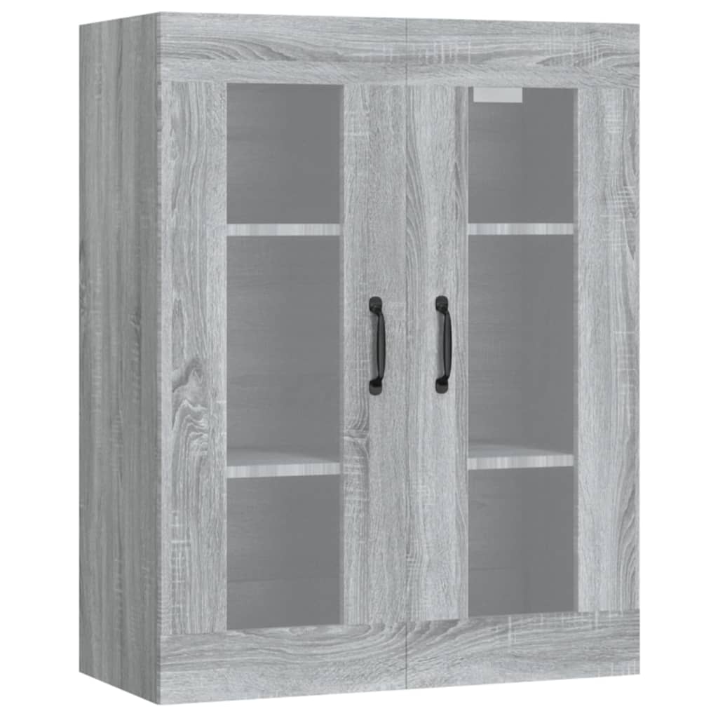 Sonoma grey hanging wall cabinet 69.5x34x90 cm